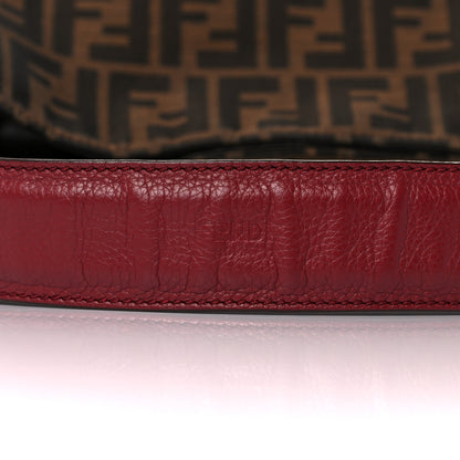 Fendi Zucca Vitello Artic Small Hobo Tobacco Castagna 22 of 22