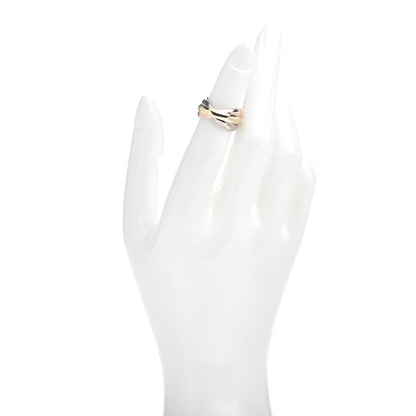 Cartier 18K Pink Yellow White Gold Classic Trinity Ring 49 4.75 2 of 5