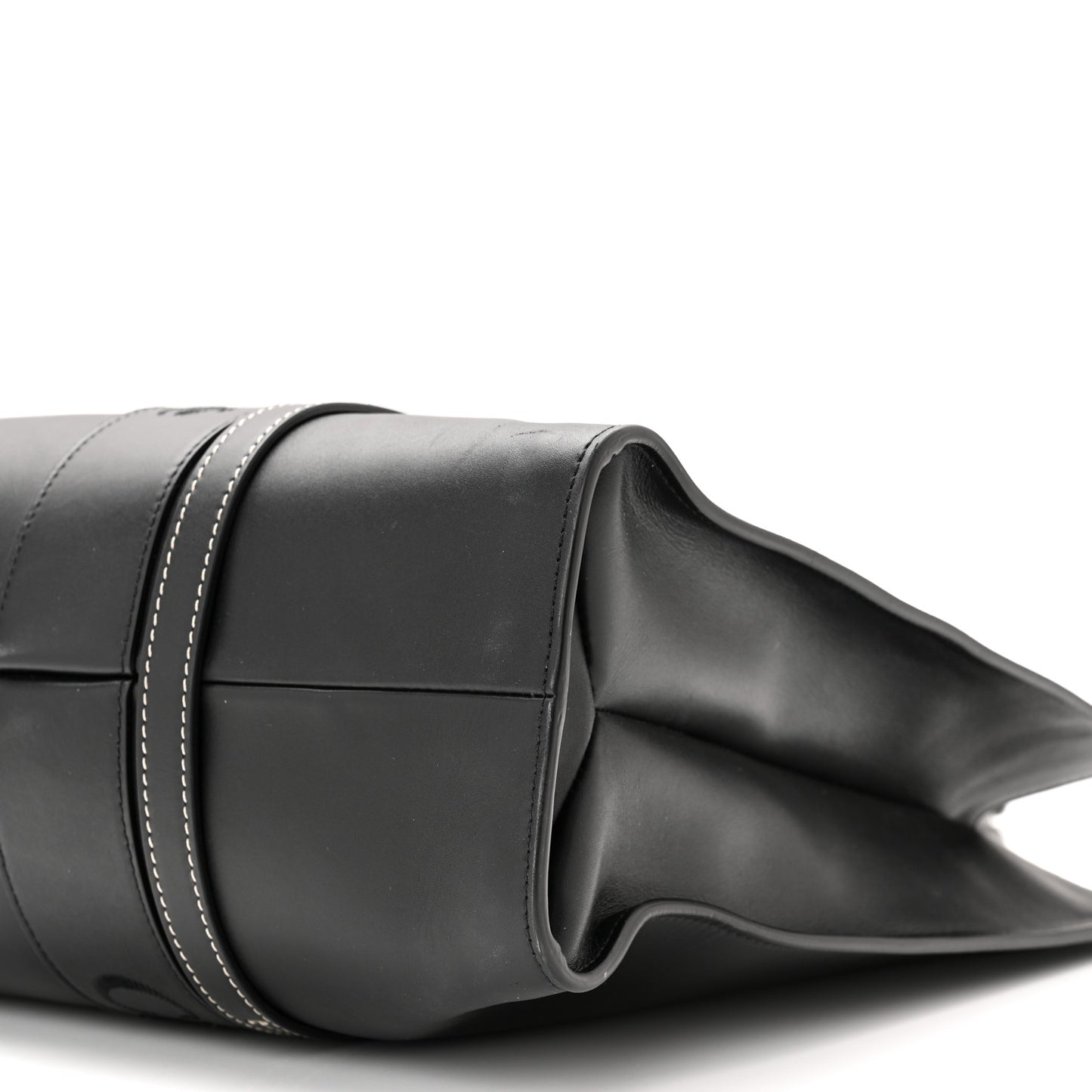 Calfskin Large Woody Tote Black