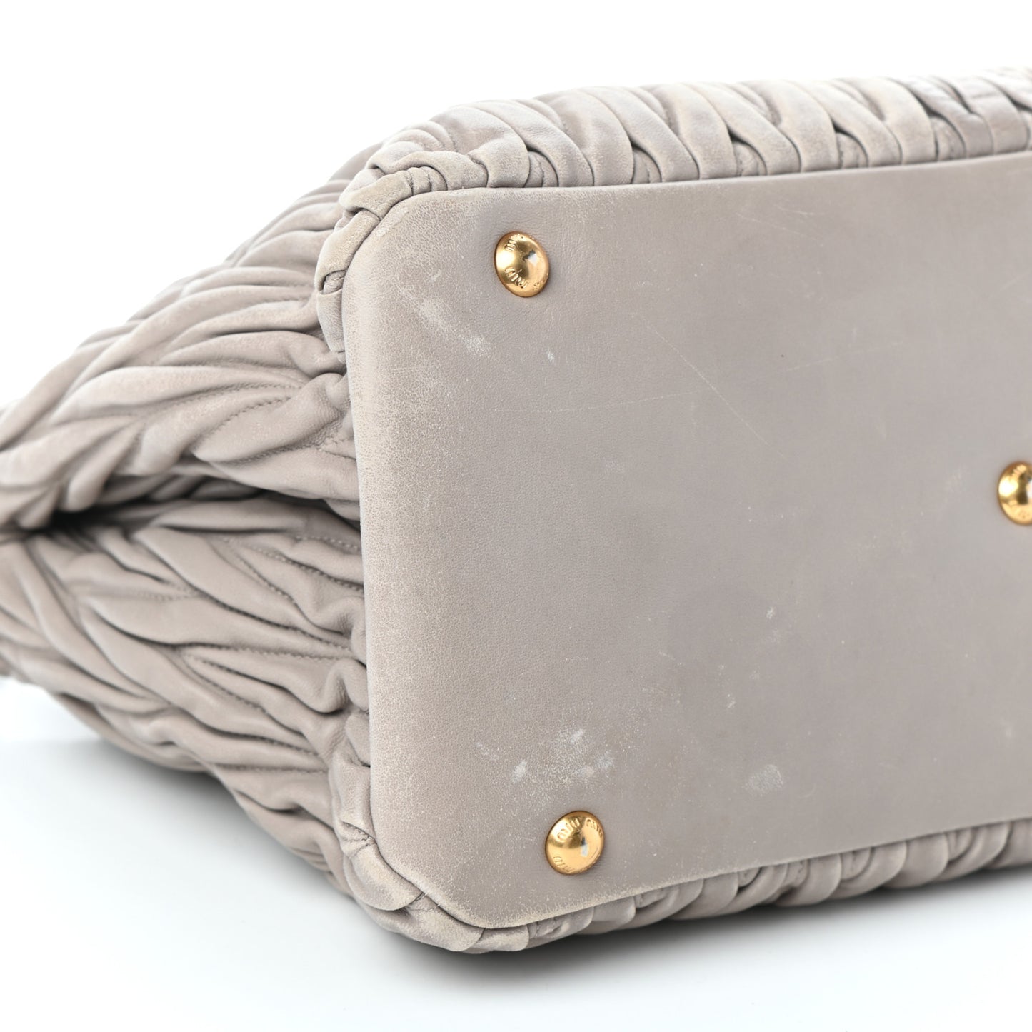 Nappa Matelasse Tote Pomice