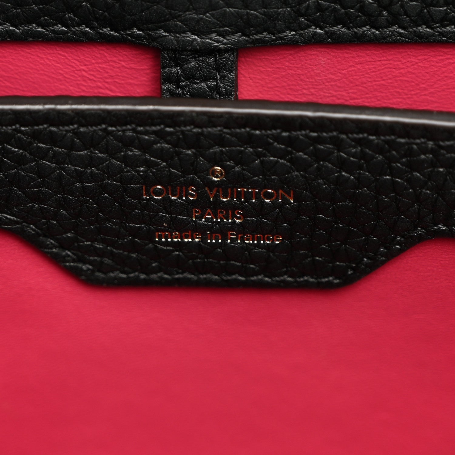 Louis Vuitton Taurillon Capucines PM Black 6 of 9