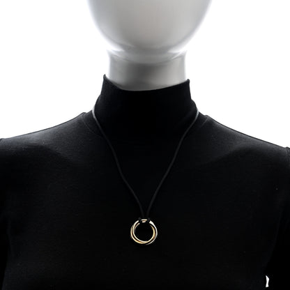 Cartier 18K Pink Yellow White Gold Trinity Cord Necklace 2 of 6