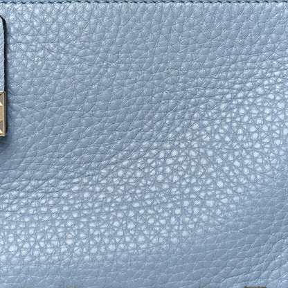 Valentino Garavani Pebbled Calfskin Small Rockstud Flip Lock Shoulder Bag Niagara 7 of 9