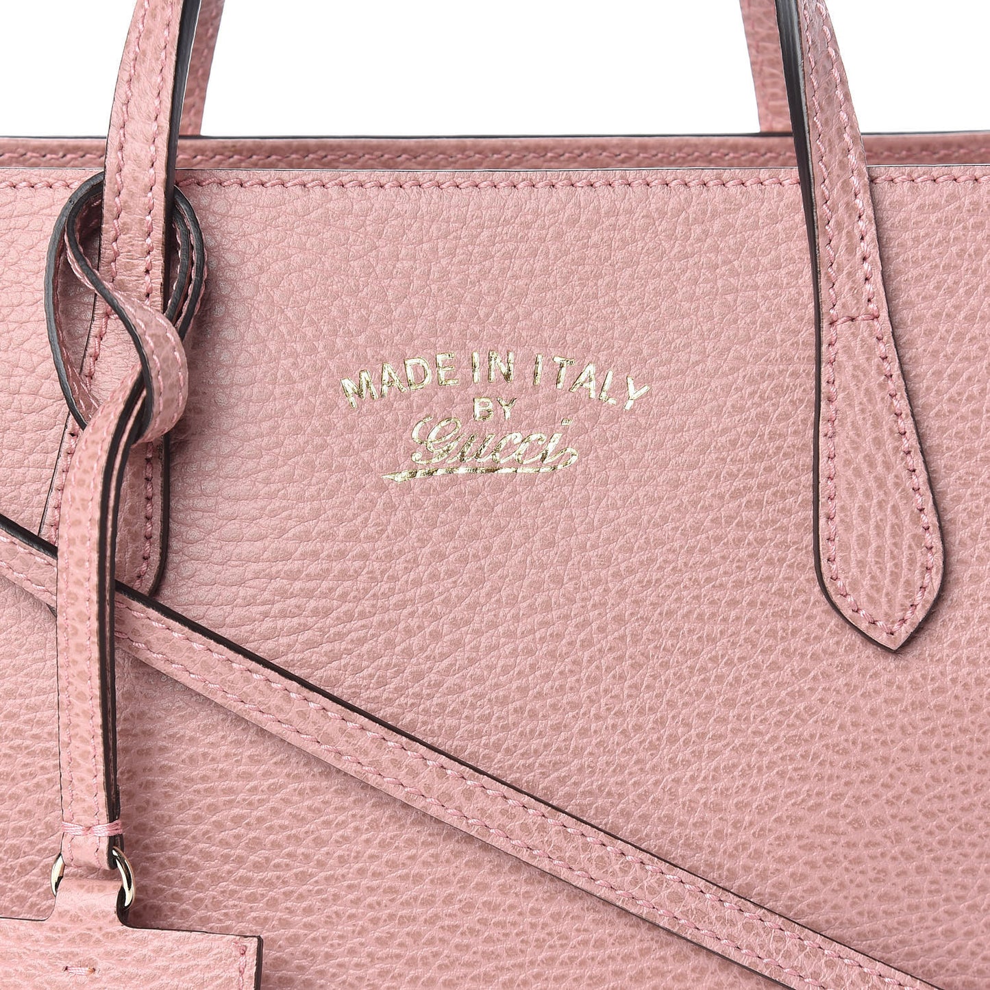 Dollar Calfskin Mini Swing Top Handle Bag Soft Pink