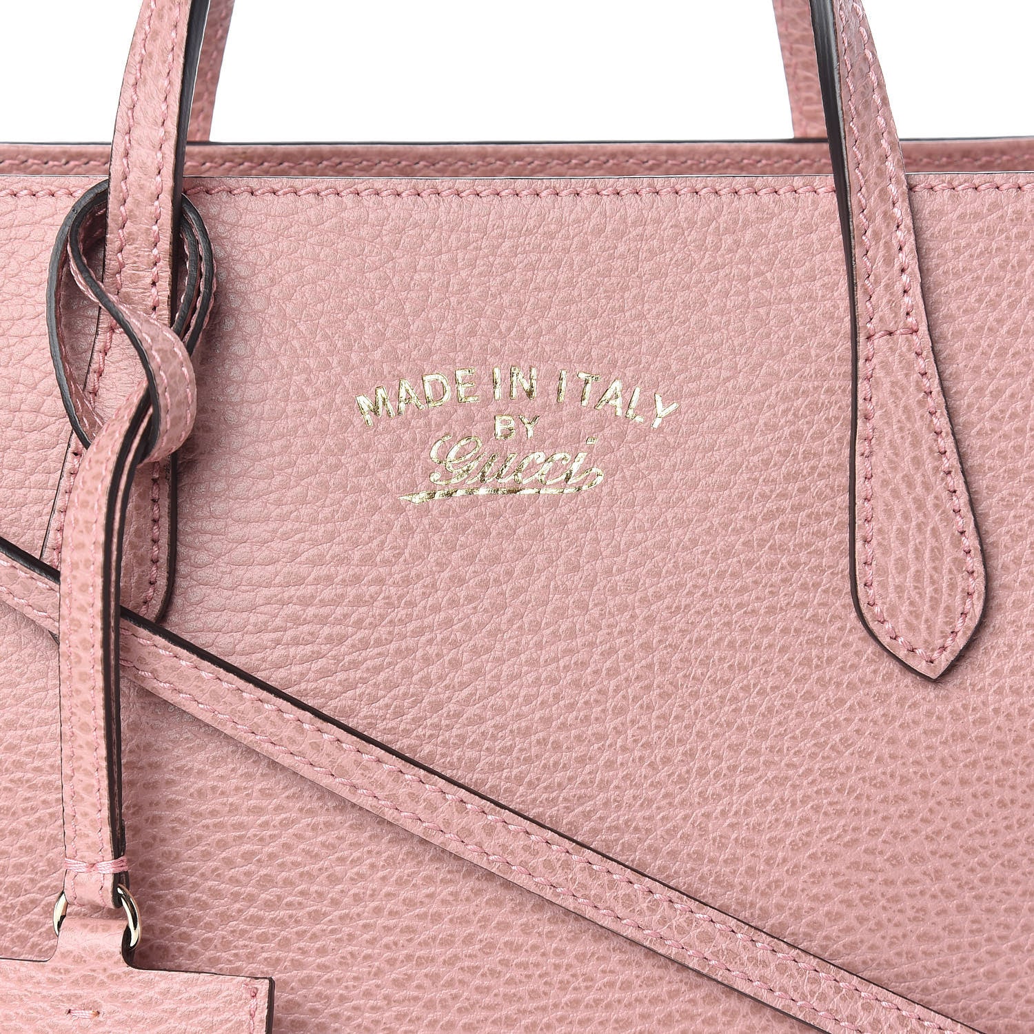 Gucci Dollar Calfskin Mini Swing Top Handle Bag Soft Pink 12 of 12
