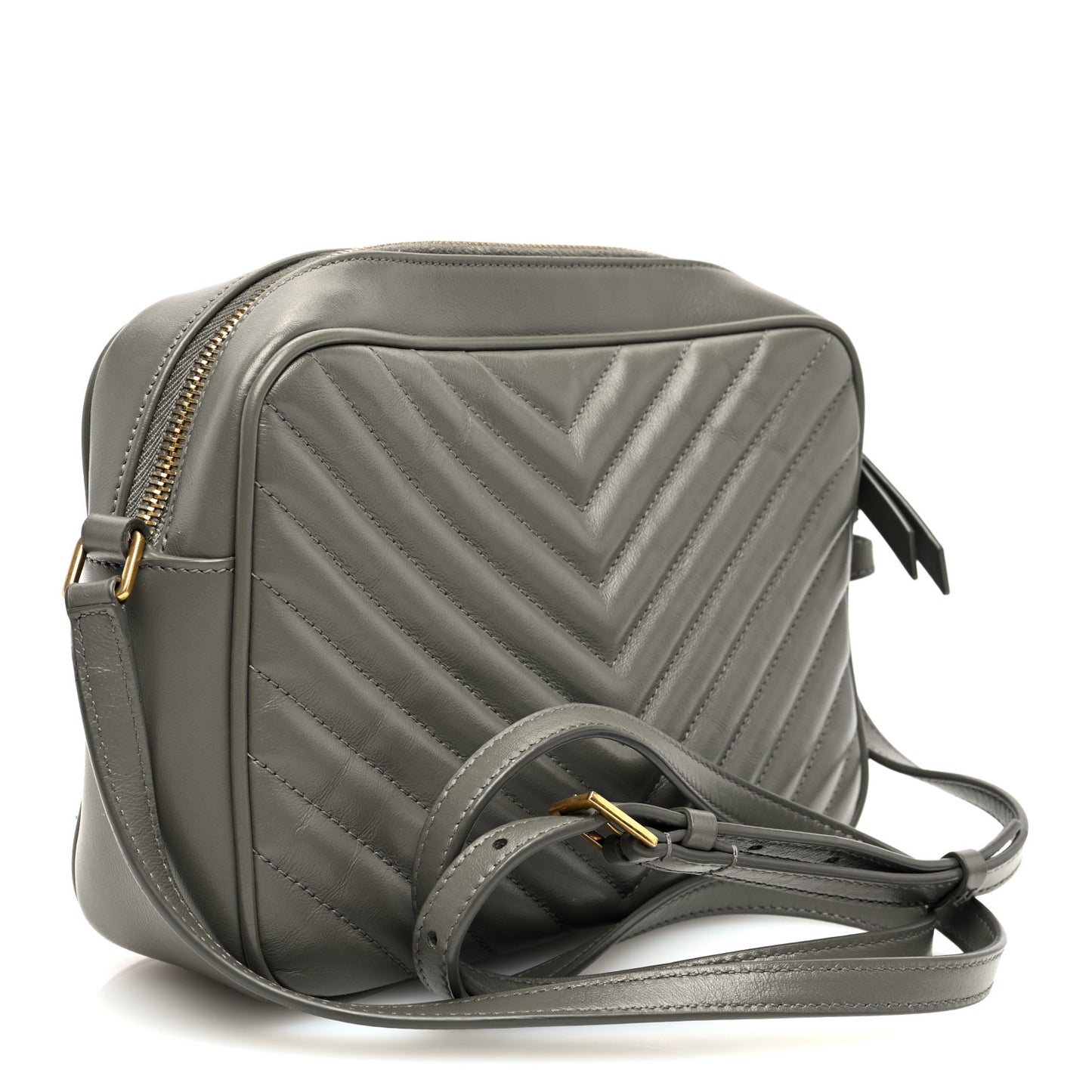 Calfskin Matelasse Monogram Lou Camera Bag Fog