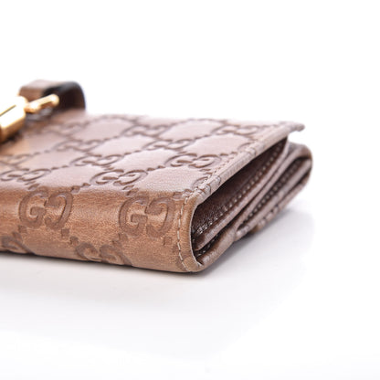 Gucci Guccissima Jackie Continental Wallet Natural Brown 6 of 14