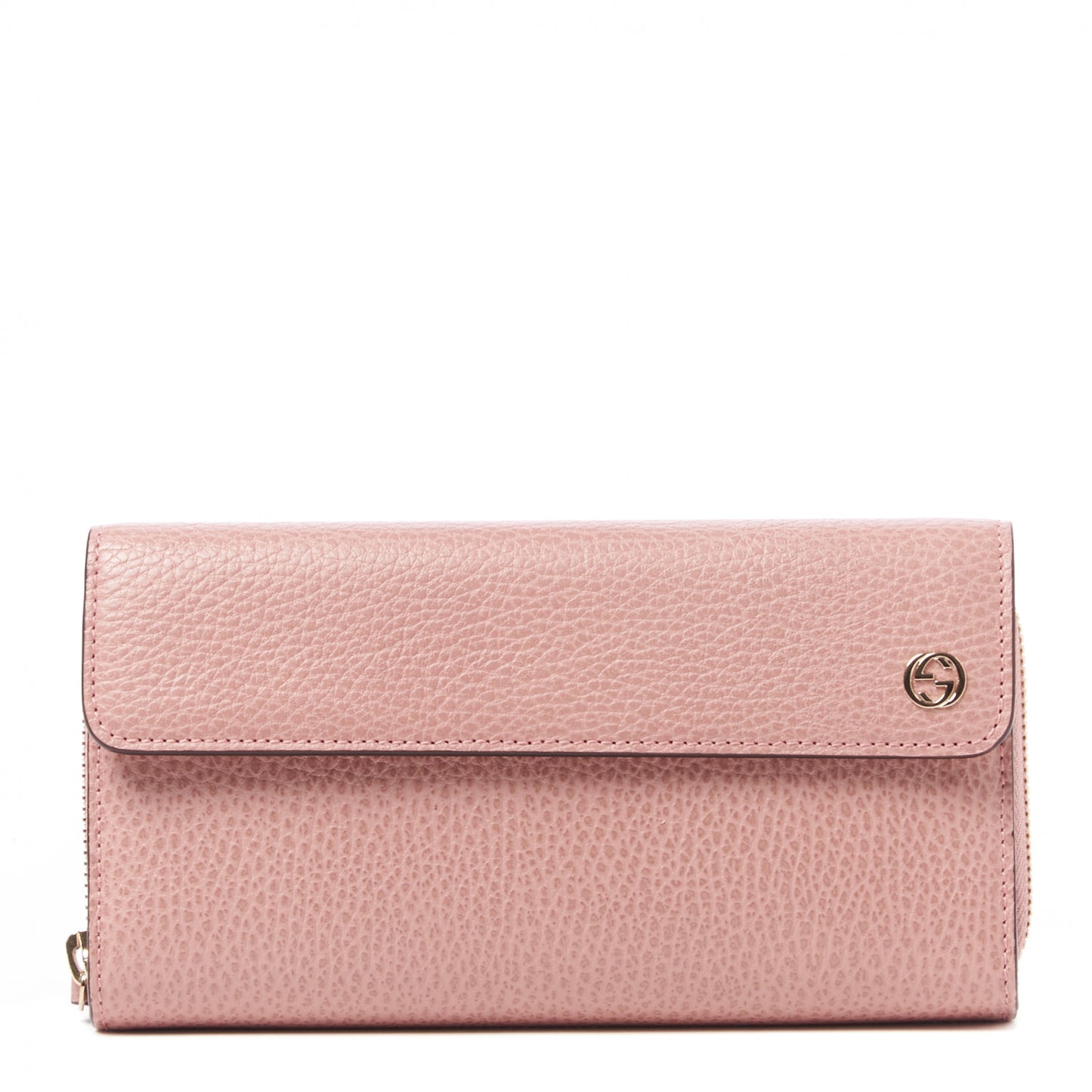 Dollar Calfskin Interlocking G Continental Wallet Soft Pink