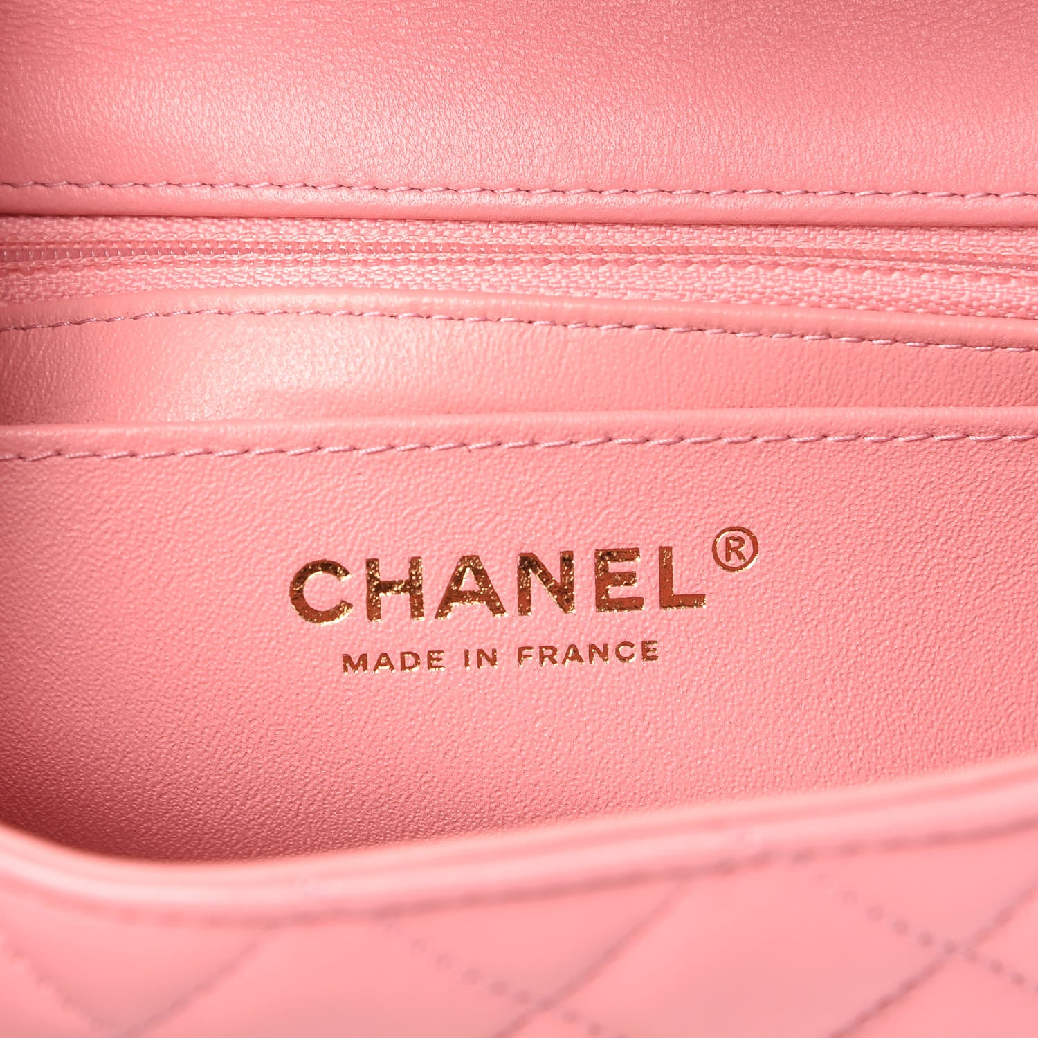 Chanel Lambskin Quilted Mini Rectangular Flap Pink 6 of 22