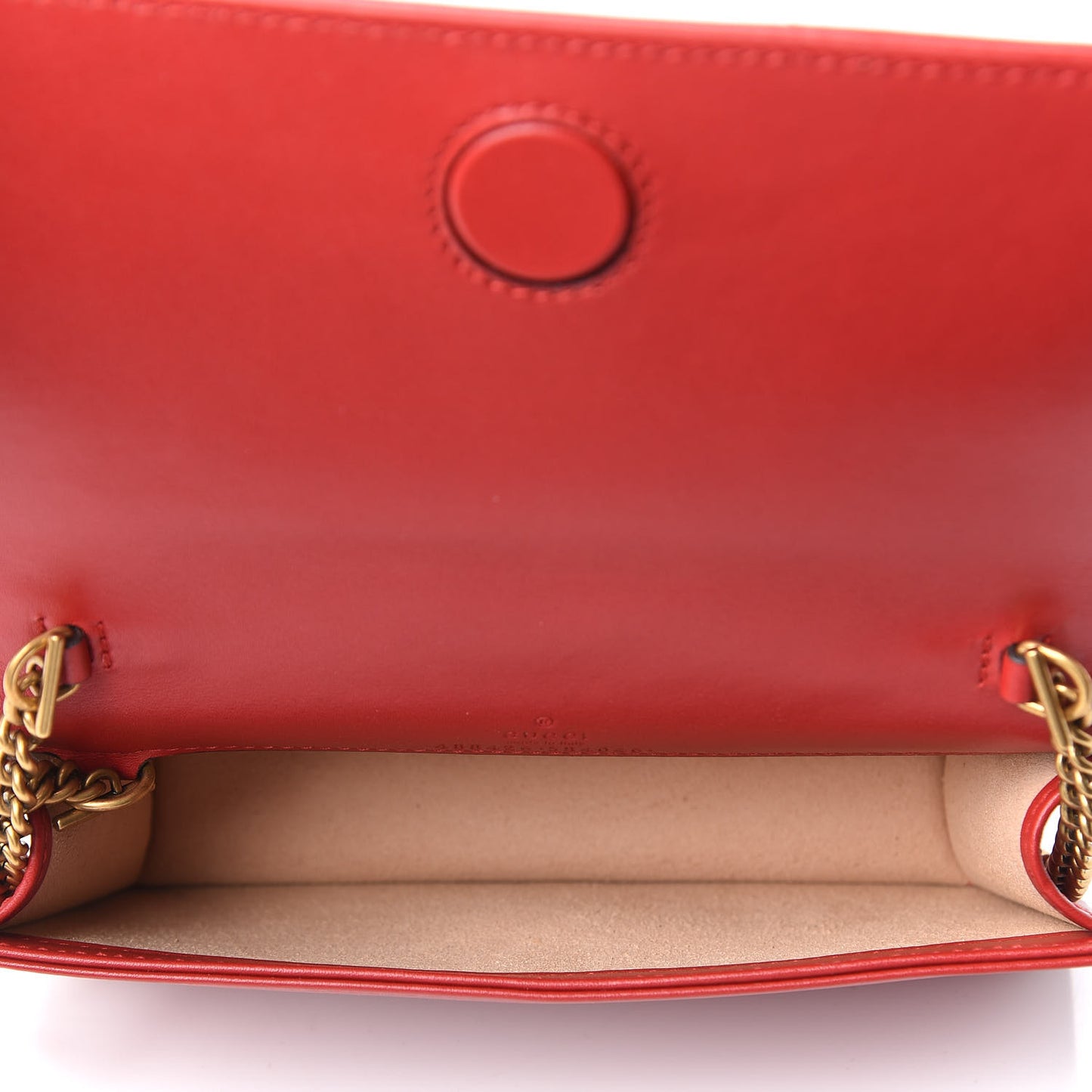 Calfskin Matelasse GG Marmont Mini Bag Hibiscus Red