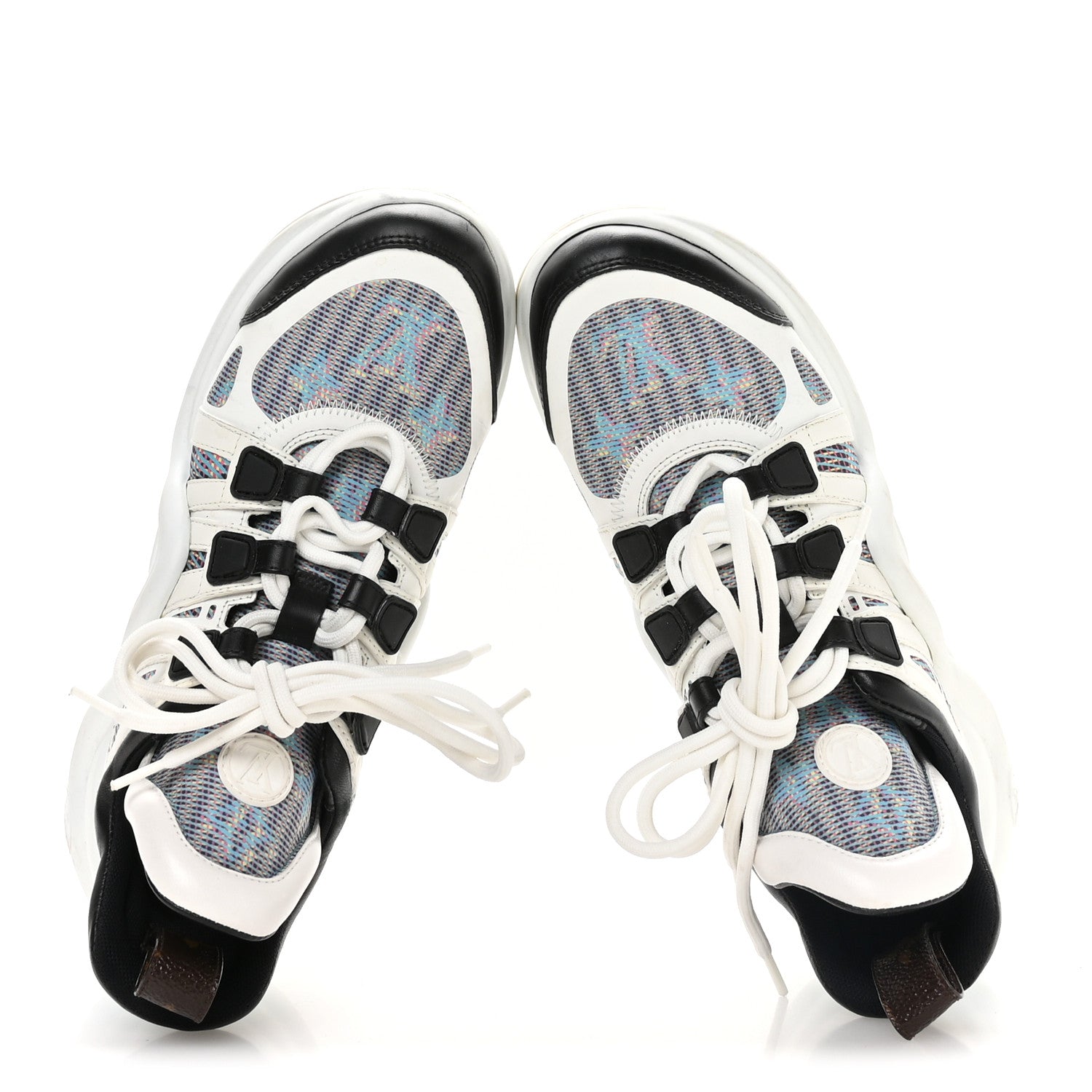 Louis Vuitton Calfskin Nylon LV Pop Archlight Sneaker 36 Blue 2 of 8