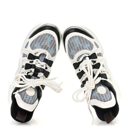 Louis Vuitton Calfskin Nylon LV Pop Archlight Sneaker 36 Blue 2 of 8