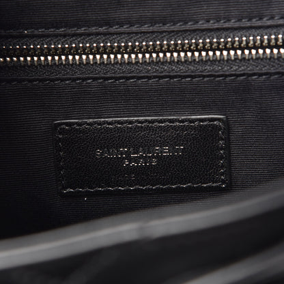 Saint Laurent Calfskin Y Quilted Monogram Small Loulou Backpack Black 6 of 10