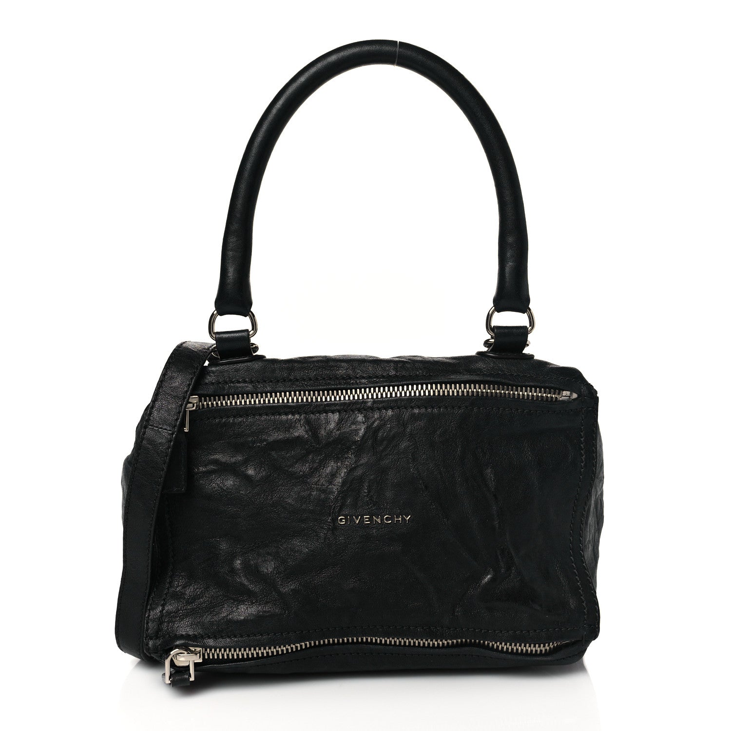 Givenchy Tumbled Sheepskin Medium Pandora Navy 1 of 8