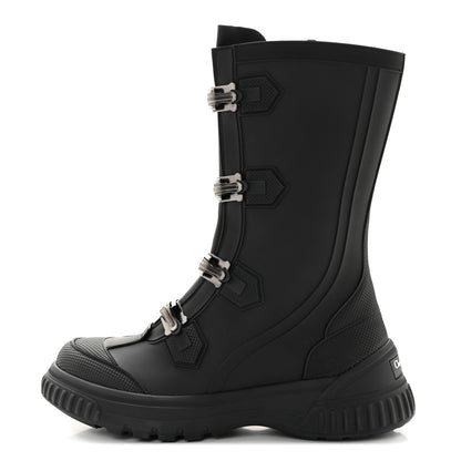 Christian Dior Neoprene Rubber Diorground Low Boots 38 Black 1 of 9