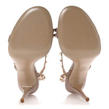 Valentino Garavani Nappa Rockstud Cross Strap D'Orsay 100mm Sandals 37 Poudre 6 of 9
