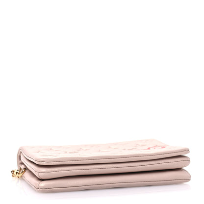 Louis Vuitton Lambskin Embossed Monogram Fall in Love Pochette Coussin Light Pink 3 of 9