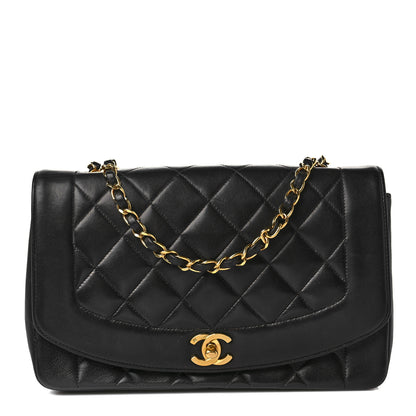 Chanel Lambskin Quilted Medium Single Flap Black 1 of 8