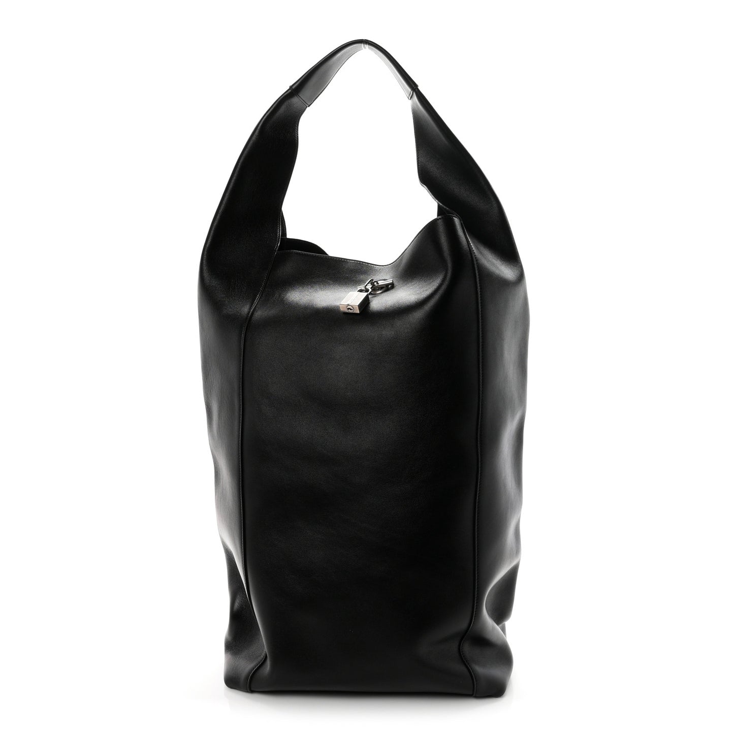 Supple Calfskin Large Tanger Hobo Black