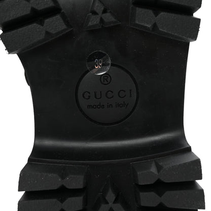 Gucci Real Betis Glamour Calfskin Horsebit Womens Mocassin Loafers 39 Black 7 of 10