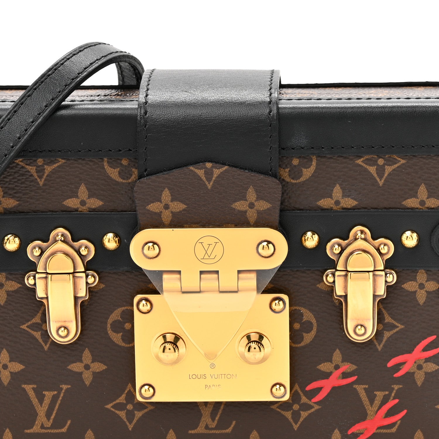 Louis Vuitton Monogram Petite Malle Black 8 of 10