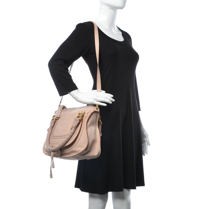 Chloe Calfskin Medium Marcie Satchel Nude Pink 2 of 13