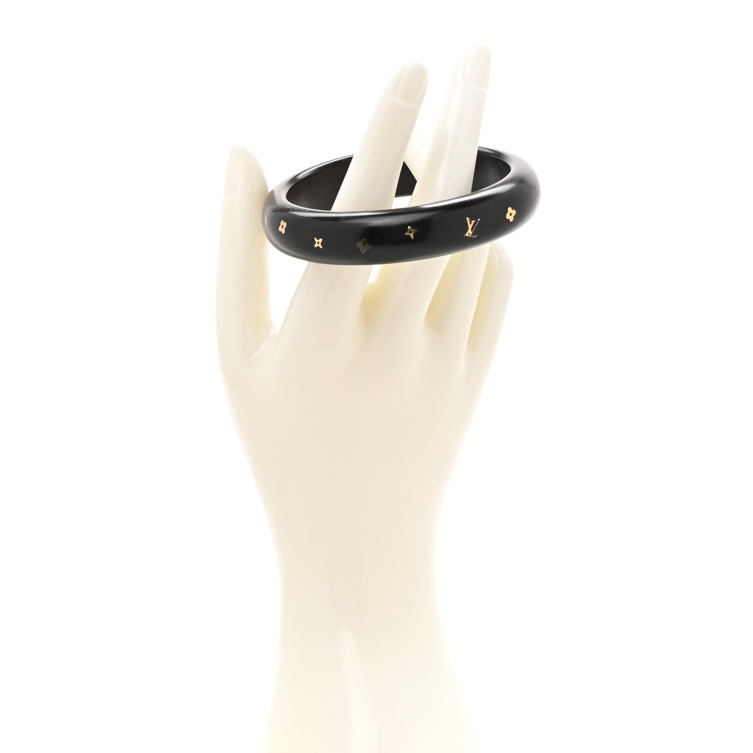 Louis Vuitton Tiger Wood Brass Silvania Bangle 2 of 4