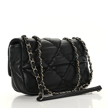 Chanel Calfskin Quilted Medium Bubbly Flap Black 2 of 8