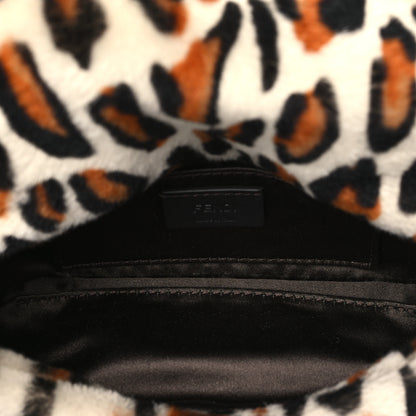 Fendi Calf Hair Leopard Print Phone Baguette Moro 5 of 11