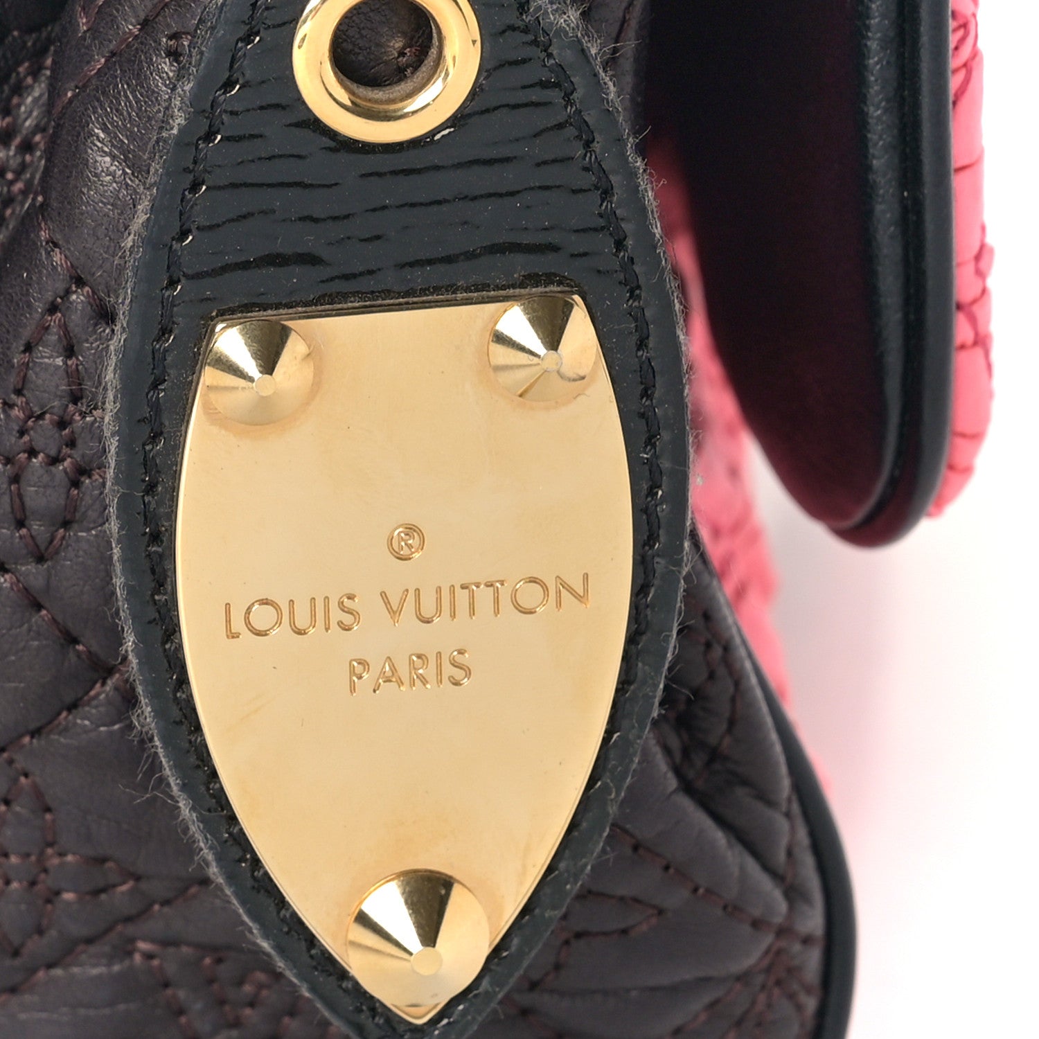 Louis Vuitton Satin Quilted Monogram Coquette Pochette Bunny Pink 7 of 10