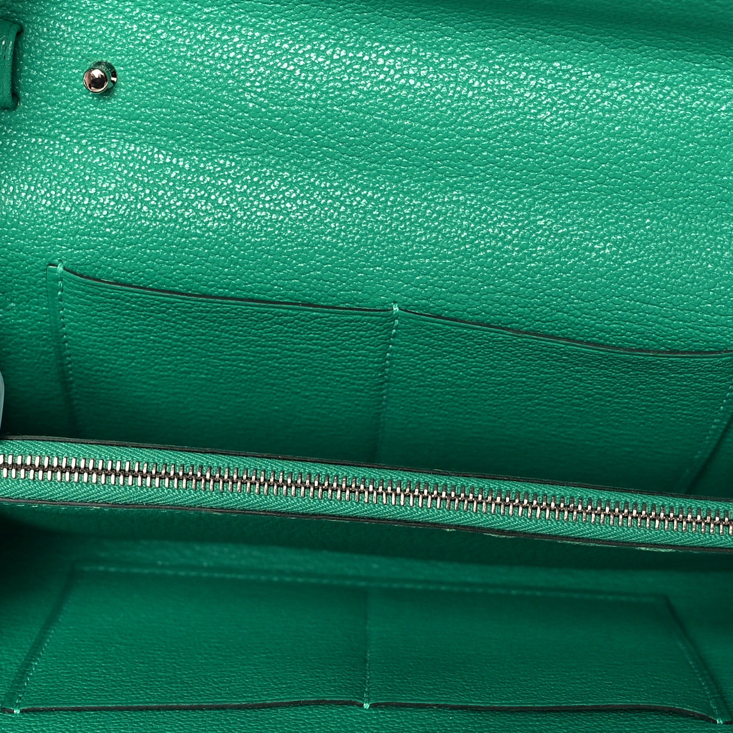 Hermes Chevre Mysore Kelly To Go Wallet Vert Vertigo 4 of 9