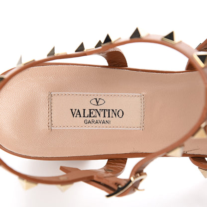 Valentino Garavani Calfskin Rockstud 60mm City Sandals 39.5 Light Cuir 7 of 7