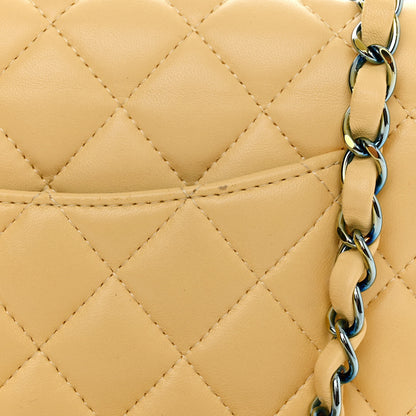 Chanel Lambskin Quilted Mini Rectangular Flap Yellow Blue 11 of 11
