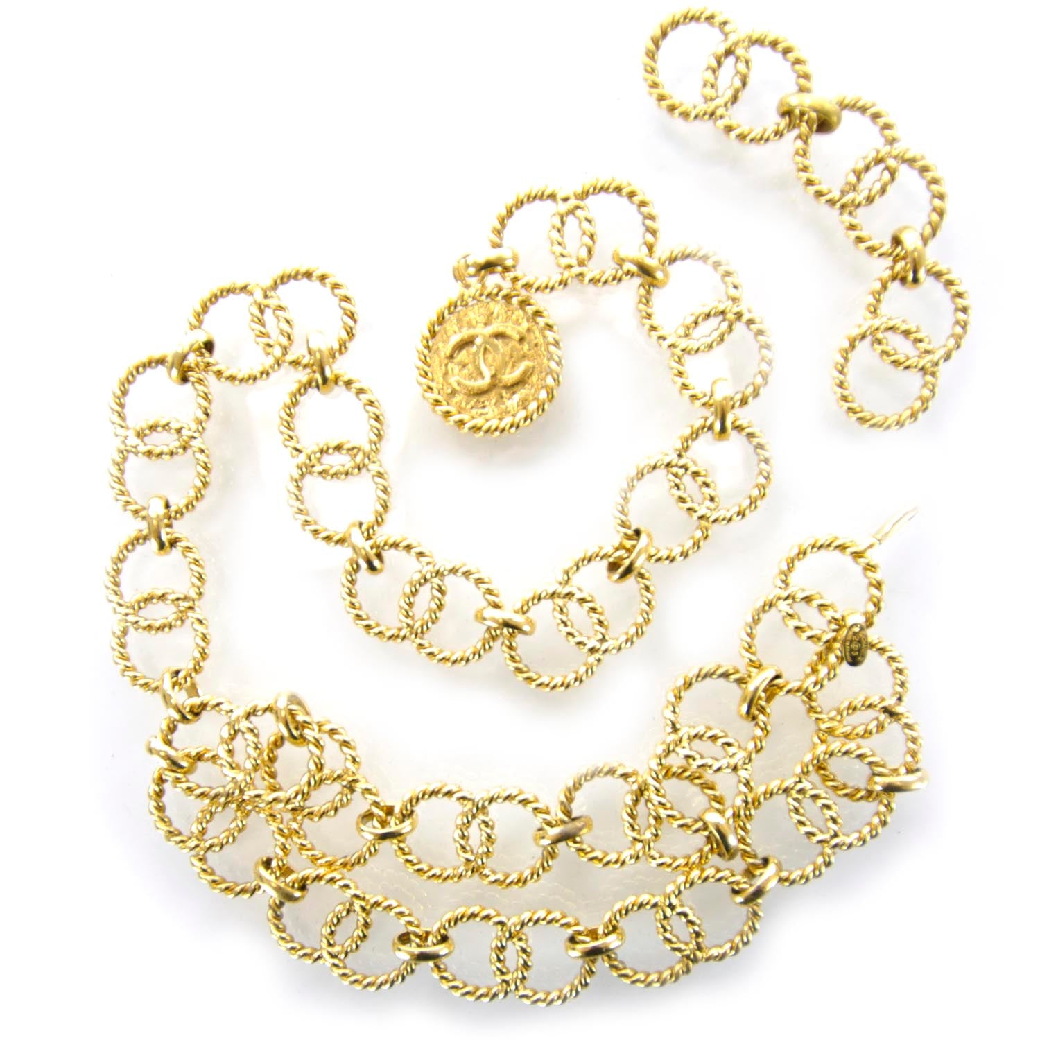 Chanel Chain CC Medallion Belt Gold 1 of 5