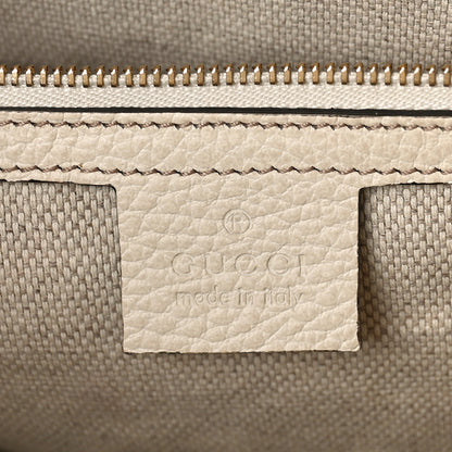 Gucci Dollar Calfskin Large Soho Top Handle Satchel Hibiscus Red Mystic White Blue 6 of 9