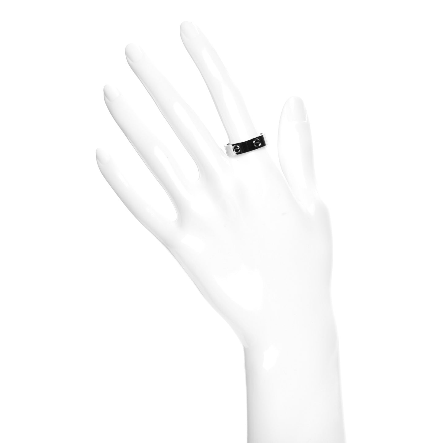 18K White Gold 5.5mm LOVE Ring 56 7.5