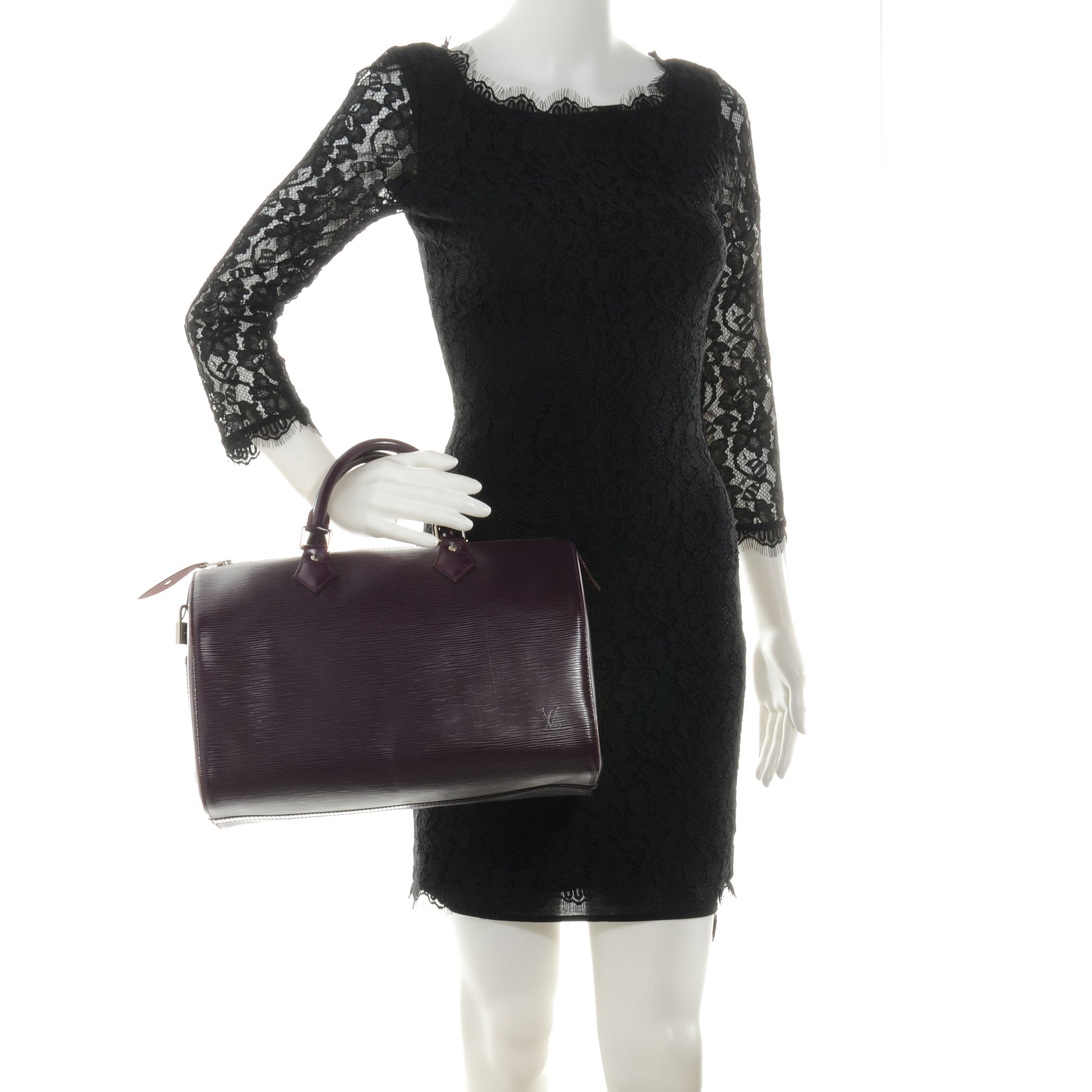 Louis Vuitton Epi Speedy 30 Cassis Purple 2 of 7