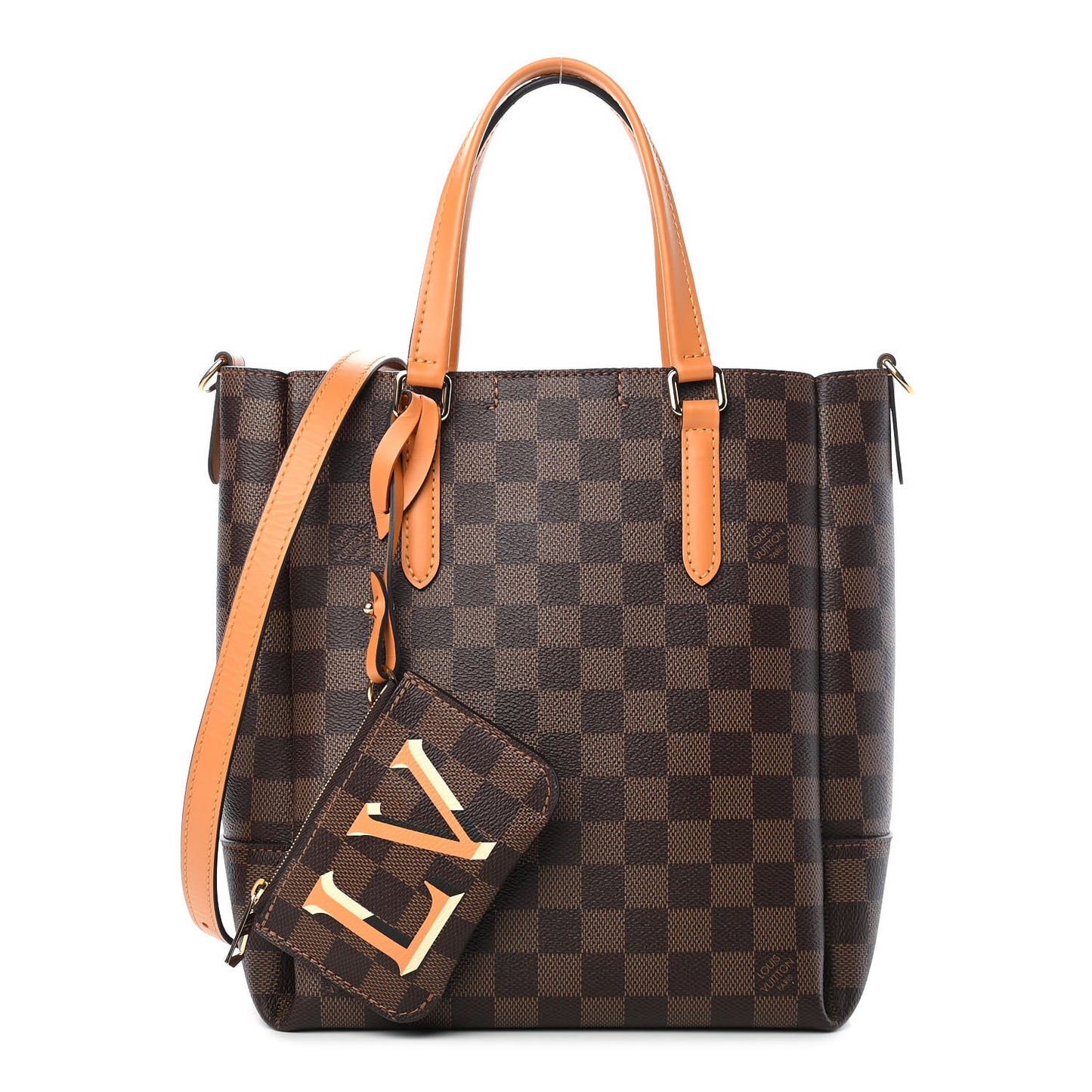 Damier Ebene Belmont PM Safran
