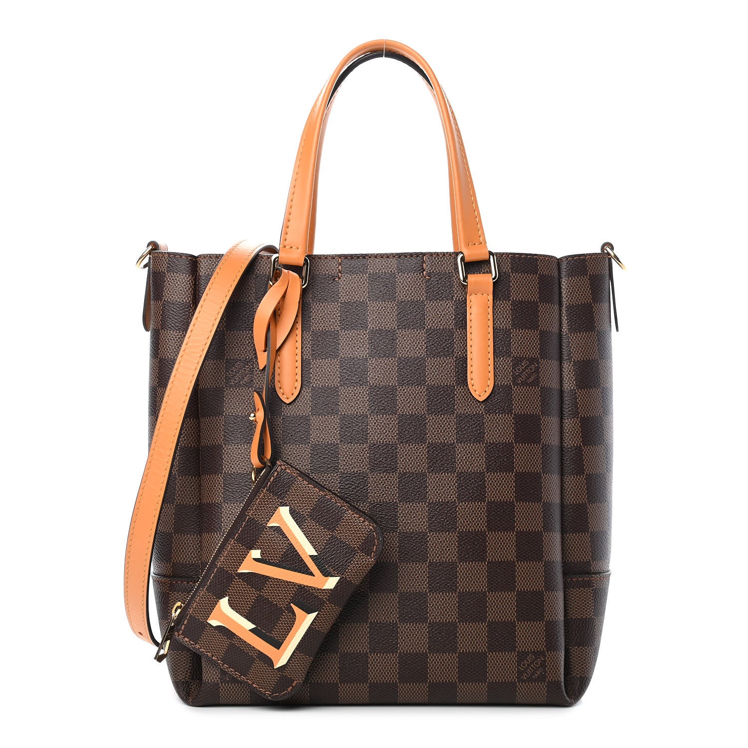 Louis Vuitton Damier Ebene Belmont PM Safran 1 of 7