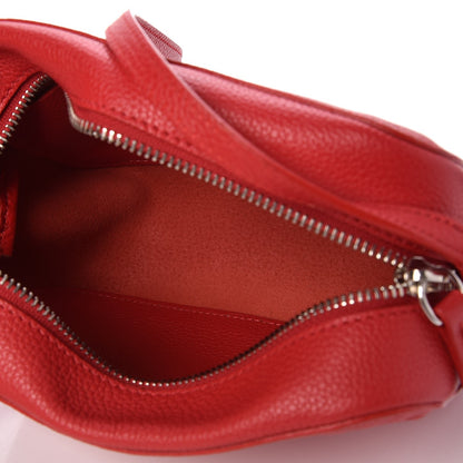 Alexander McQueen Calfskin Skull Camera Shoulder Bag Red 5 of 6