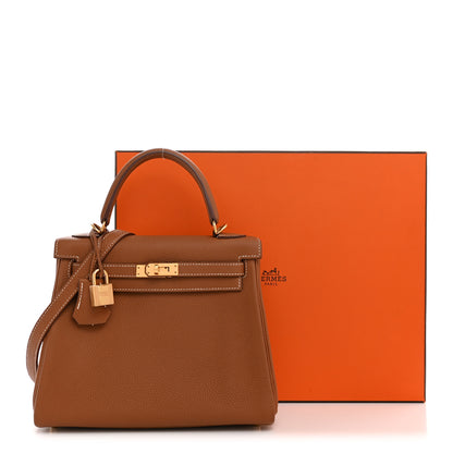 Hermes Togo Kelly Retourne 25 Gold 16 of 16