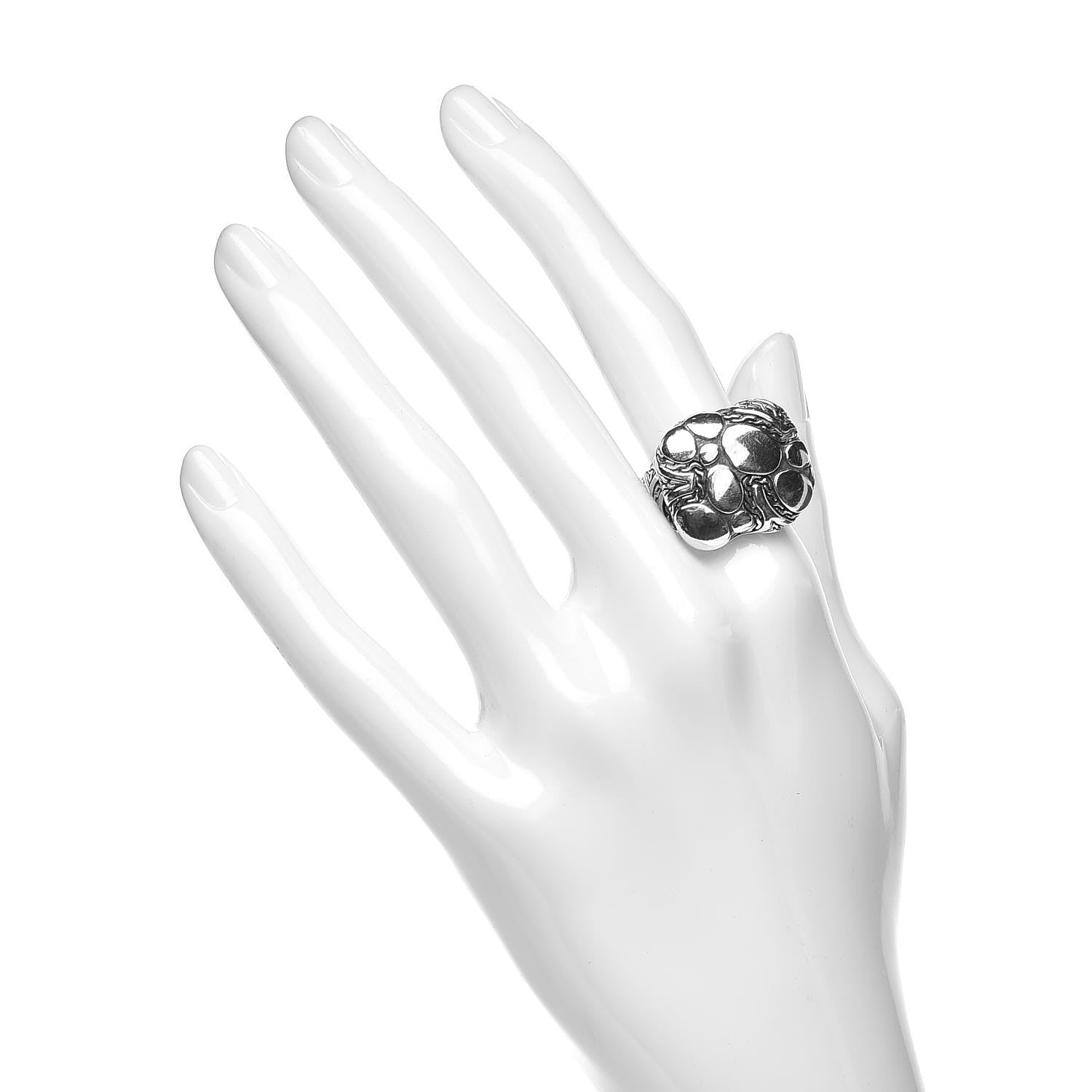 John Hardy Sterling Silver Kali Pillow Ring 57 8 2 of 6