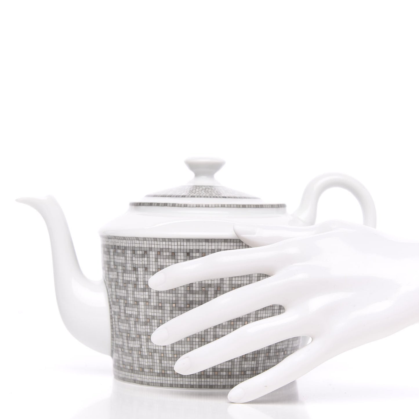 Porcelain Mosaique Au 24 Platine Coffee/Tea Pot Platinum