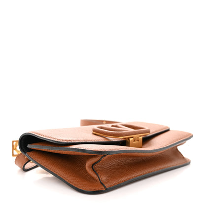 Valentino Garavani Grainy Calfskin VSling Belt Bag Saddle Brown 4 of 10