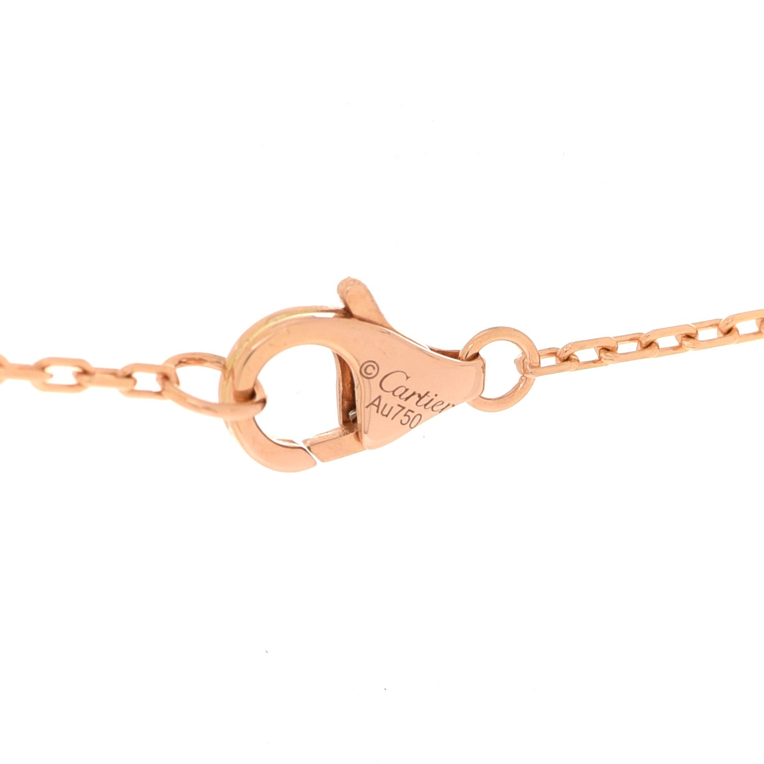 Cartier 18K Pink Gold Diamond Juste Un Clou Pendant Necklace 5 of 6