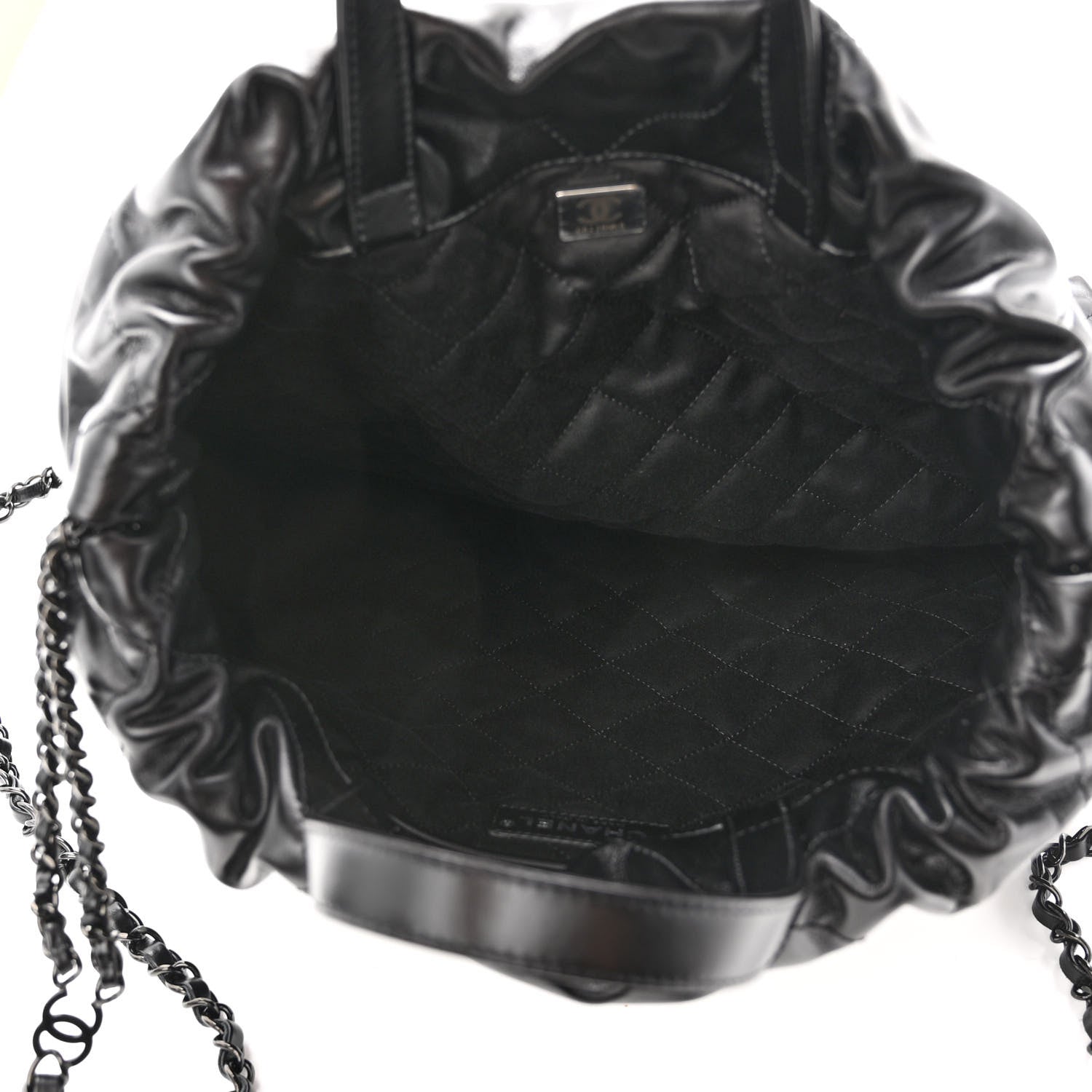 Chanel Shiny Calfskin Quilted Chanel 22 Backpack So Black 5 of 10