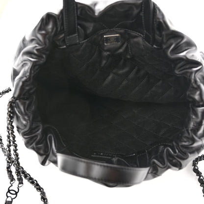 Chanel Shiny Calfskin Quilted Chanel 22 Backpack So Black 5 of 10
