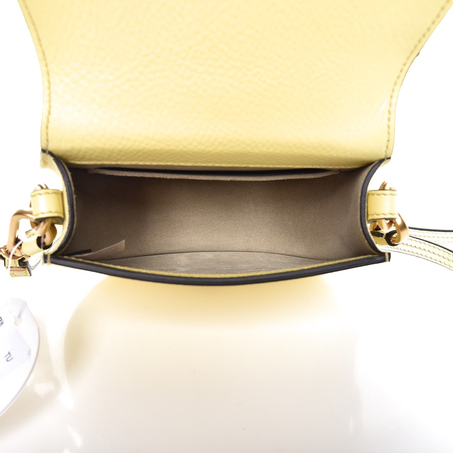 Chloe Calfskin Suede Small Nile Bracelet Bag Lemonade 5 of 7