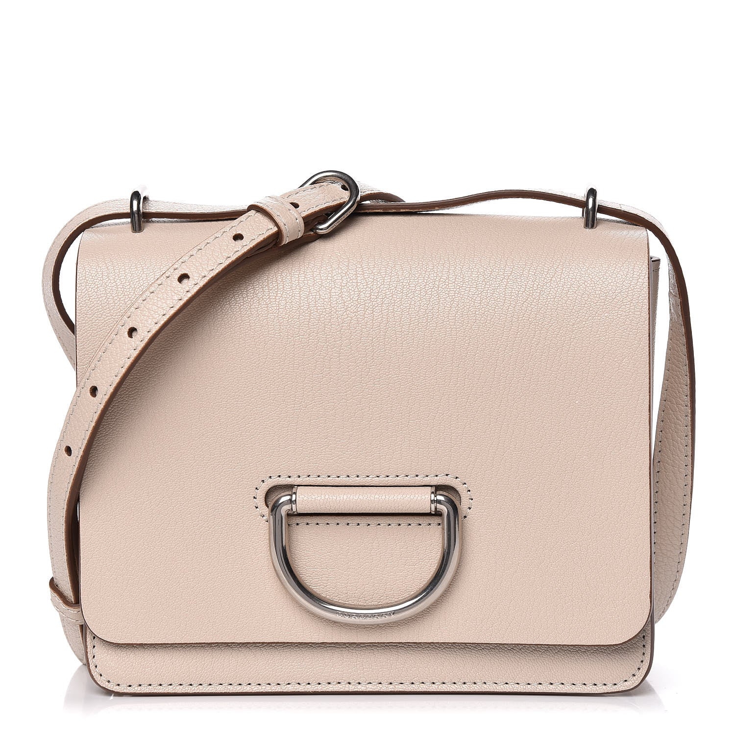 Burberry Goatskin Small D-Ring Bag Stone 1 of 9