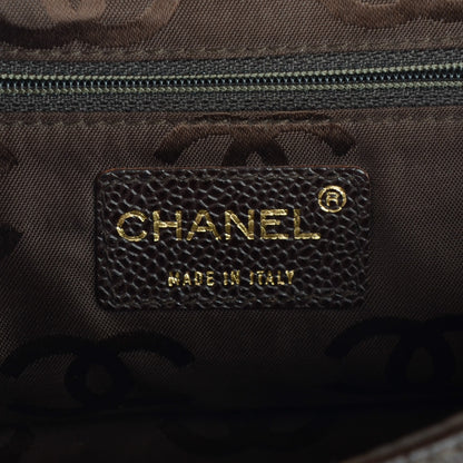 Chanel Caviar Square Stitched Small Flap Dark Brown 7 of 8